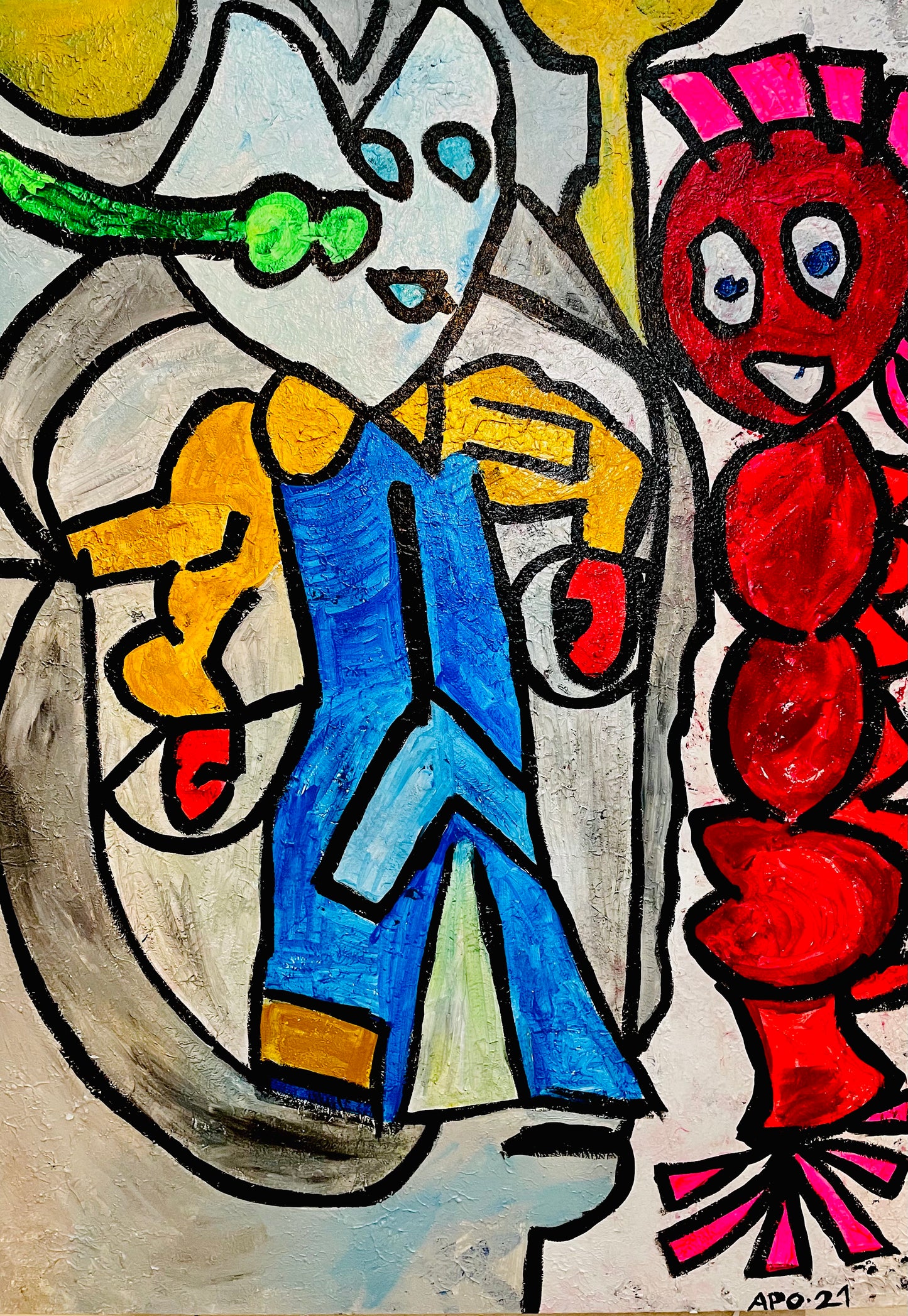 Bild „Der Krieger“ (120 x 90 cm)